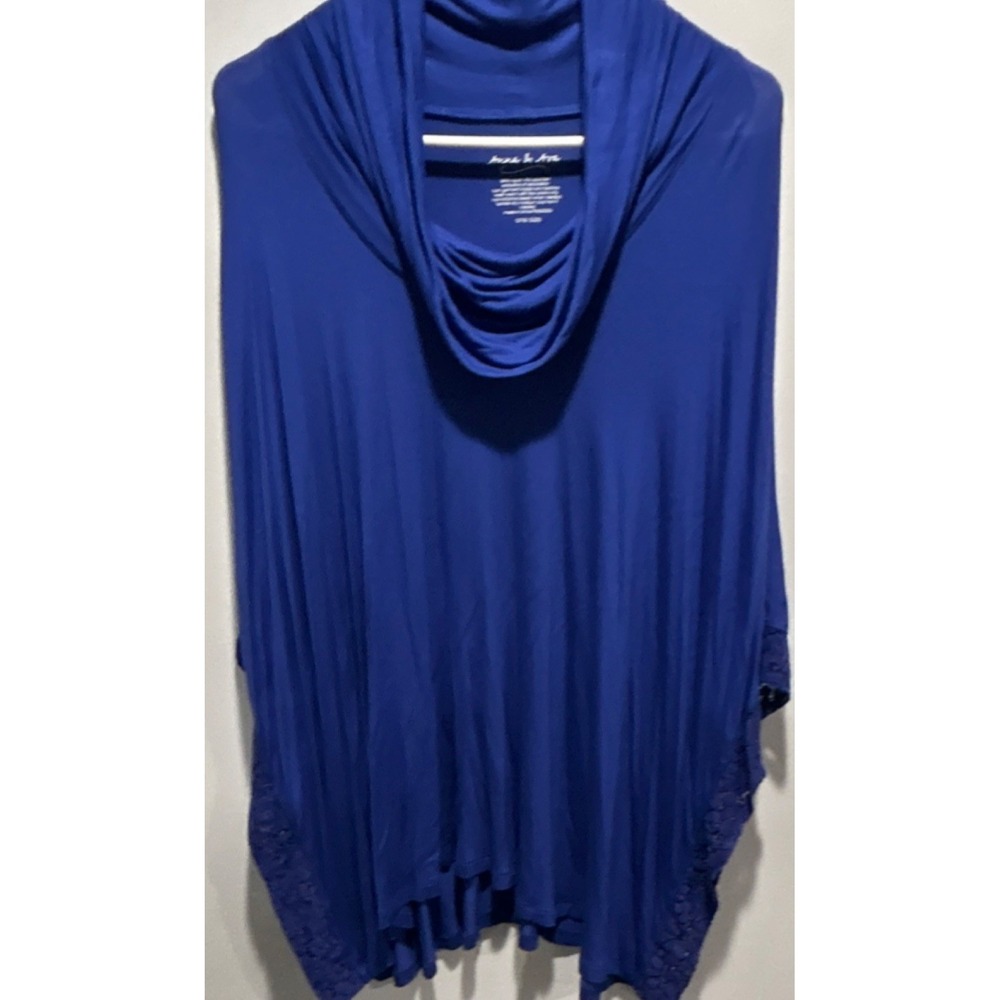 Anna & Ava Blue Rayon Spandex Women's Solid Shawl Wrap RN58909 Machine Washable